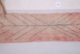 Old vintage handmade moroccan rug 3.6 FT X 5.5 FT