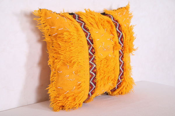 Vintage kilim moroccan pillow 17.3 INCHES X 20 INCHES