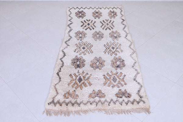 Moroccan runner rug – 2.9 x 6.5 FT | Tribal pattern