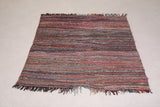 Vintage Moroccan rug 3.9 FT X 4.4 FT