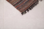 Vintage Moroccan rug 3.9 FT X 4.4 FT
