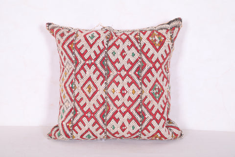 Striped moroccan pillow 15.3 INCHES X 16.1 INCHES