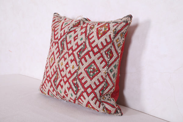 Striped moroccan pillow 15.3 INCHES X 16.1 INCHES
