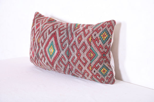Moroccan handmade kilim pillow 11.8 INCHES X 20.8 INCHES
