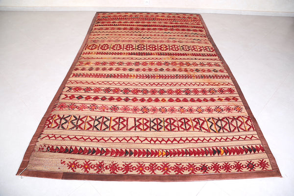 Morrocan Hassira mat, 6.1 FT X 10.4 FT