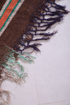 Hallway flatwoven berber moroccan rug - 6.4 FT X 11.7 FT