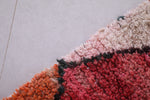 Colorful handmade moroccan rug 3.6 FT X 6.8 FT