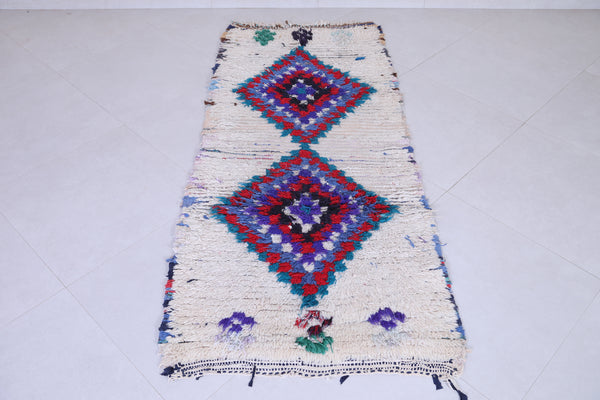 Moroccan Runner Rug – 2.7 x 6.5 FT | Colorful Geometric Design