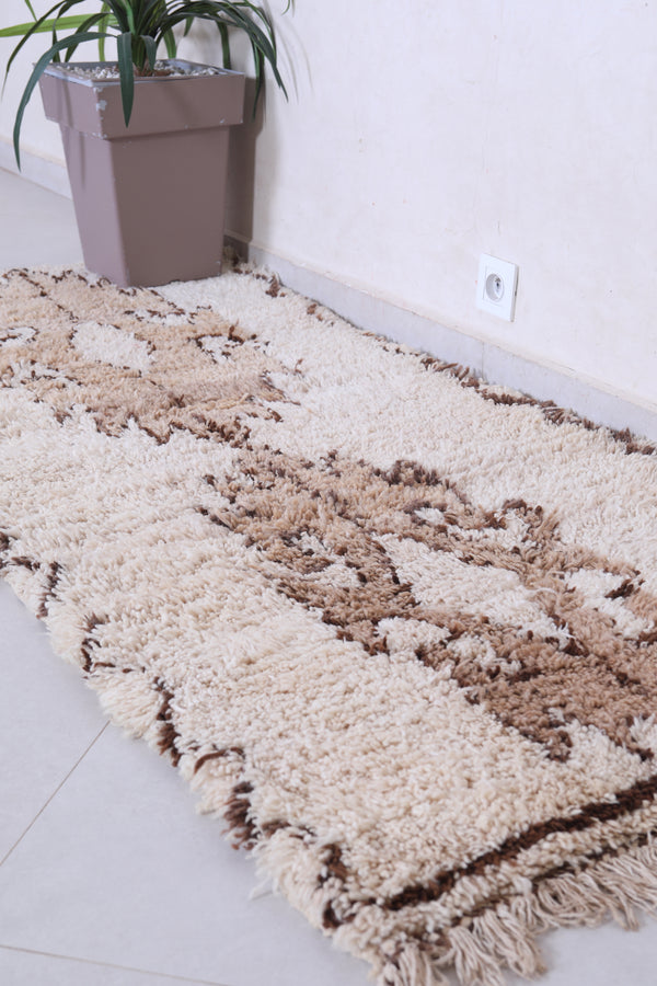 Elegant Moroccan runner rug – 2.8 x 6.7 FT | Handmade berber design