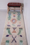 Colourful handmade runner rug 2.1 FT X 8.7 FT