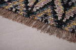 Moroccan boucherouite Handmade Berber rug 3.7 FT X 7.7 FT