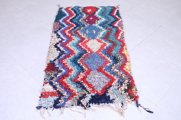Colorful Moroccan runner rug – 3 x 5.9 FT | Vibrant handmade design