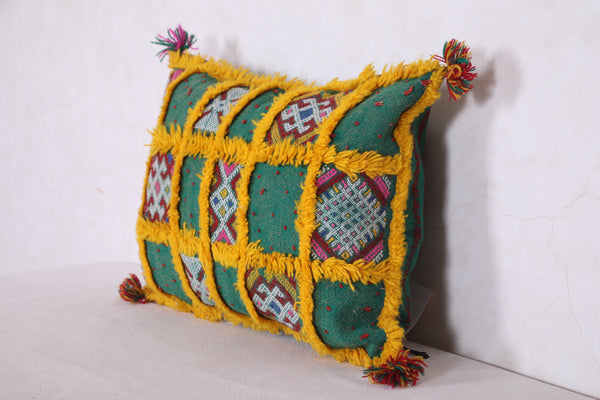 Striped moroccan pillow 14.1 INCHES X 19.2 INCHES