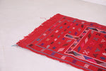 Red kilim rug 3.4 FT X 4.8 FT