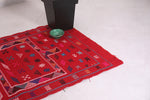Red kilim rug 3.4 FT X 4.8 FT