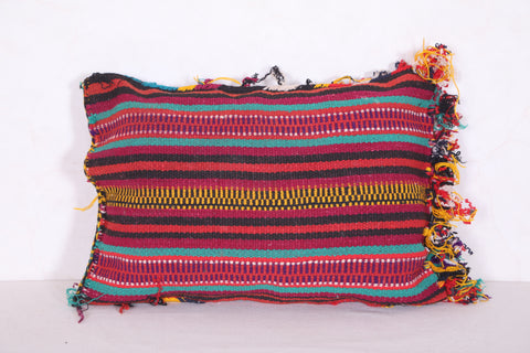 Striped moroccan pillow 13.7 INCHES X 18.8 INCHES