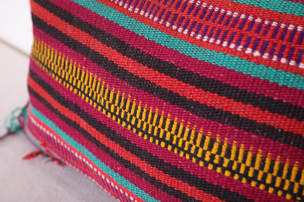 Striped moroccan pillow 13.7 INCHES X 18.8 INCHES