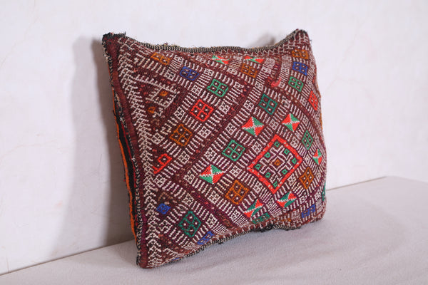 Vintage moroccan pillow 12.2 INCHES X 15.3 INCHES