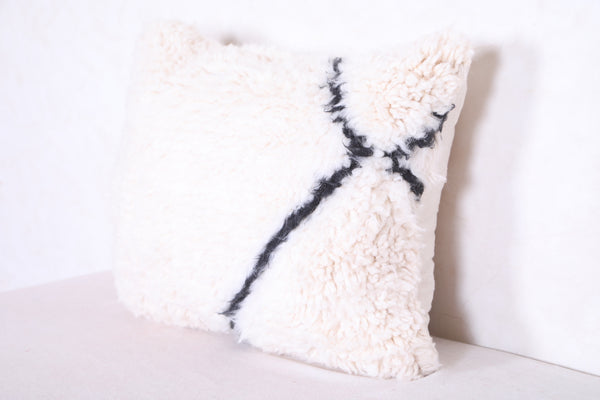 Moroccan handmade rug pillow 16.9 INCHES X 21.6 INCHES