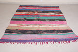 Boucherouite moroccan handmade carpet 5.9 FT X 9.6 FT