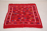 Small Handwoven berber Moroccan rug -  3.2 FT X 4.8 FT