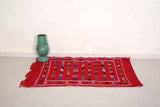 Small Handwoven berber Moroccan rug -  3.2 FT X 4.8 FT