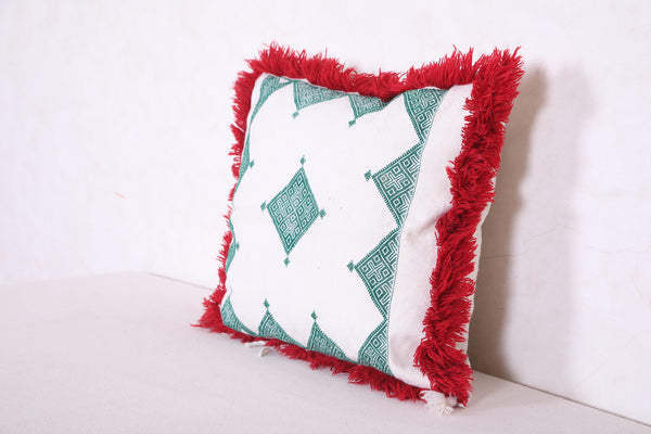 Striped Moroccan pillow 15.3 INCHES X 16.5 INCHES