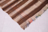 Brown handwoven berber moroccan rug - 4.5 FT X 7.5 FT
