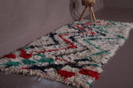 Vintage handmade moroccan azilal runner rug 3 FT X 7 FT