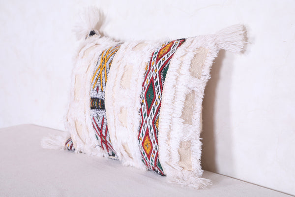 Moroccan handmade kilim pillow 12.9 INCHES X 17.7 INCHES