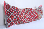 Vintage moroccan handwoven kilim pillow 12.9 INCHES X 37.4 INCHES