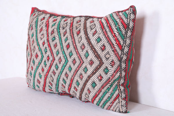 Moroccan handmade kilim pillow 17.3 INCHES X 24 INCHES