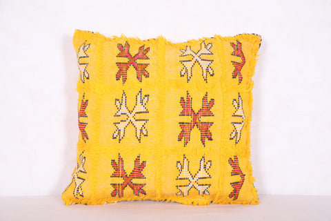 kilim moroccan pillow 14.1 INCHES X 14.5 INCHES