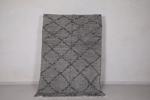 Gray moroccan rug 4.9 FT X 7.7 FT
