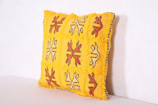 kilim moroccan pillow 14.1 INCHES X 14.5 INCHES