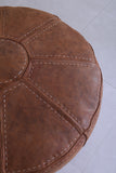 Moroccan handmade Leather berber pouf