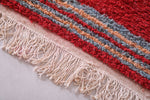 Entryway Moroccan rug, Custom red berber carpet