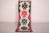 Hallway colorful berber Moroccan rug 2 FT X 5.5 FT