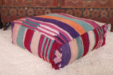 Berber handmade moroccan colorful rug pouf