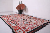 Handmade berber moroccan wool carpet - 5.6 FT X 7.8 FT