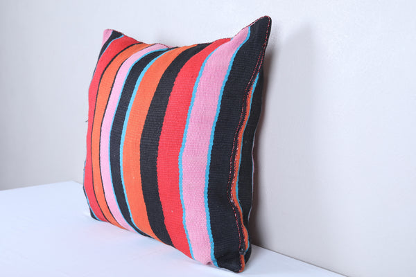 Vintage Moroccan handwoven kilim pillow 20.8 INCHES X 22.4 INCHES