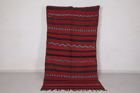 Moroccan Kilim rug 4.4 FT X 8.5 FT