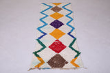 runner handmade Moroccan colorful rug - 2.1 FT X 6.2 FT