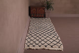 Beni ourain hallway moroccan rug 3.1 FT X 9.3 FT