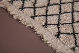 Beni ourain hallway moroccan rug 3.1 FT X 9.3 FT