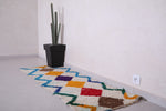 runner handmade Moroccan colorful rug - 2.1 FT X 6.2 FT