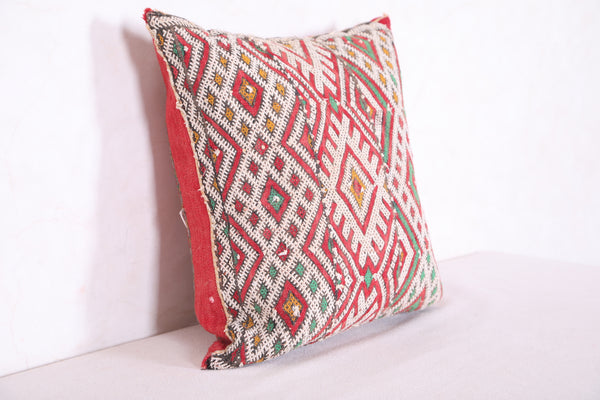 Vintage moroccan pillow 15.7 INCHES X 17.3 INCHES