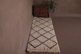 Entryway Berber handmade runner rug 2.5 FT X 9 FT