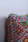 Vintage moroccan handwoven kilim pillow  13.3 INCHES X 16.9 INCHES