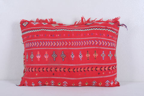 Vintage handmade moroccan kilim pillow 17.7 INCHES X 24.8 INCHES